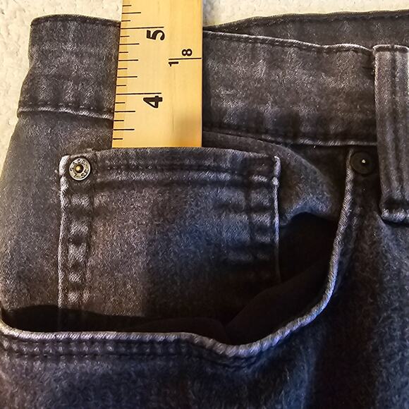 Signature by Levi Strauss Shaping Mid Rise Bootcut Jeans Black Denim Women 16 - Picture 7 of 12